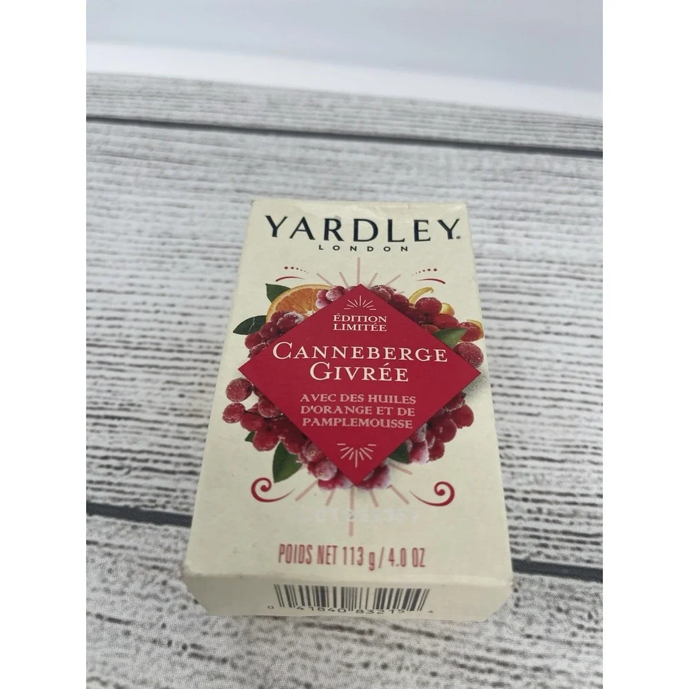 Yardley‎ London Limited Edition Soap Bar W/ Frosted Grandberry:4.0oz